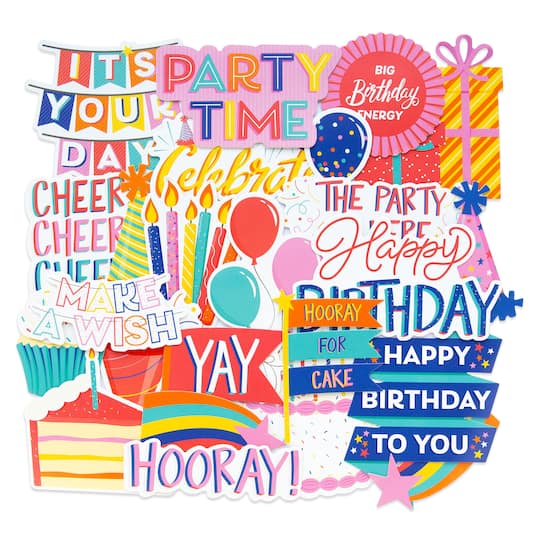 Birthday Die Cut Sticker by Recollections™